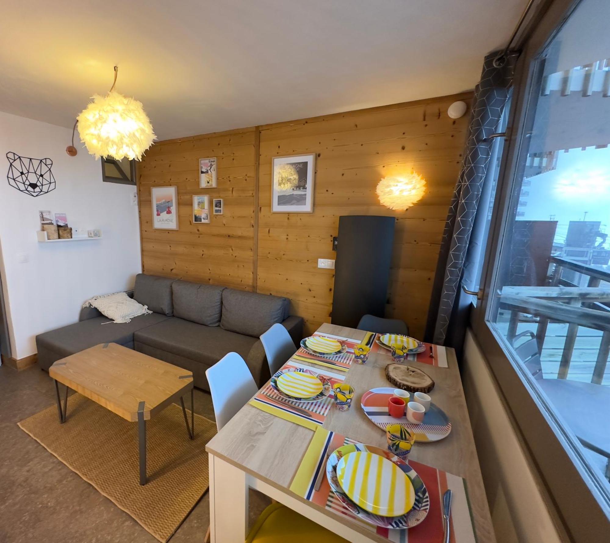 Paquebot Des Neiges - Appartement 4 Personnes - Vue Mont Blanc La Plagne Exterior photo