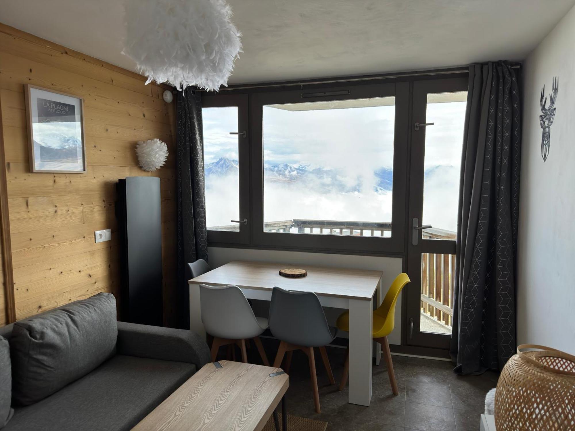 Paquebot Des Neiges - Appartement 4 Personnes - Vue Mont Blanc La Plagne Exterior photo
